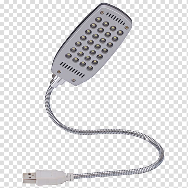 Light-emitting diode USB LED lamp, usb headset stand transparent background PNG clipart