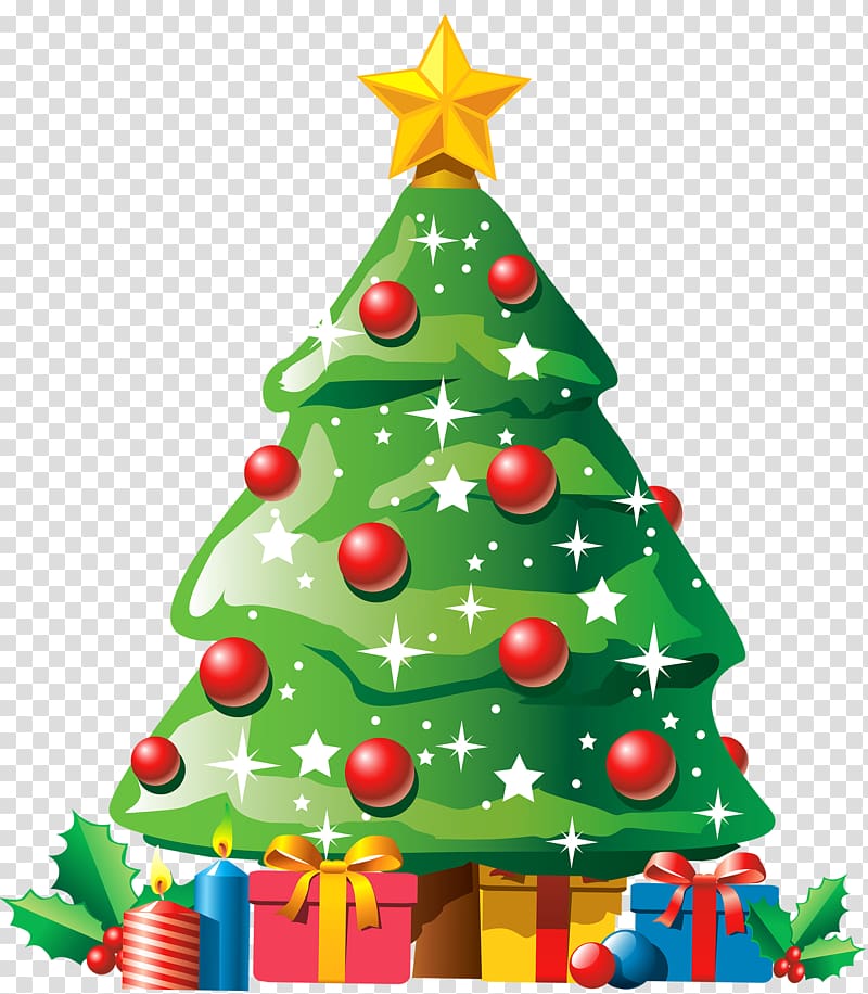 Christmas tree Gift , Tree Christmas transparent background PNG clipart
