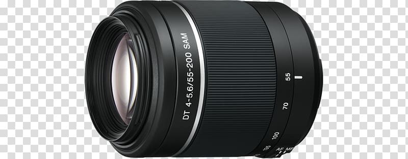 Sony Alpha 55 Sony α Sony Tele Zoom 55-200mm F/4.0-5.6 Camera lens Tele lens, camera lens transparent background PNG clipart