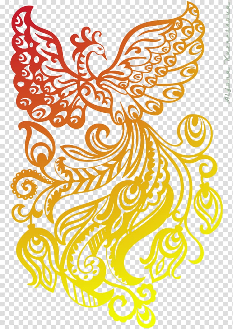Firebird Stencil Painting Silhouette Art, painting transparent background PNG clipart