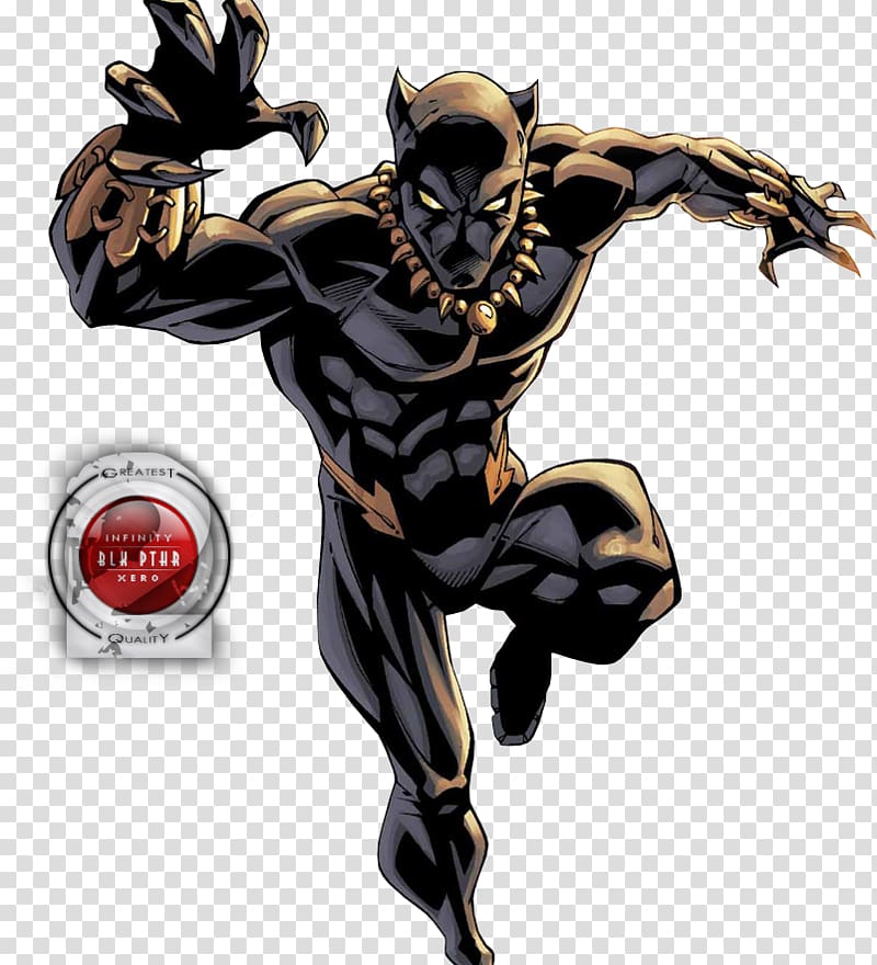 Black Panther Fantastic Four Marvel Cinematic Universe Wakanda Avengers, black panther transparent background PNG clipart