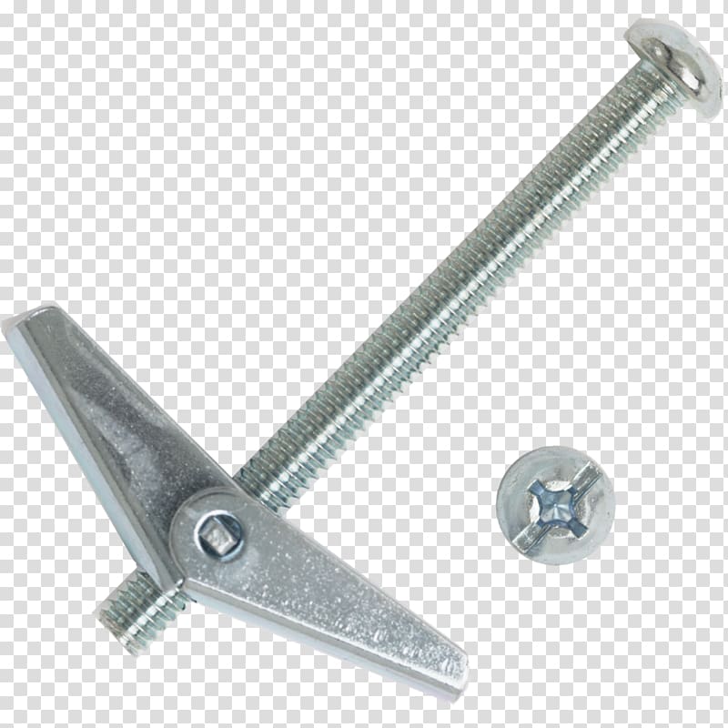 Toggle bolt Screw Nut, screw transparent background PNG clipart