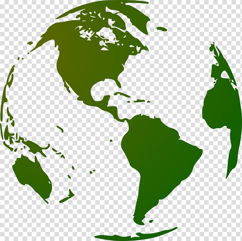 Earth Globe World map, Green Earth transparent background PNG clipart