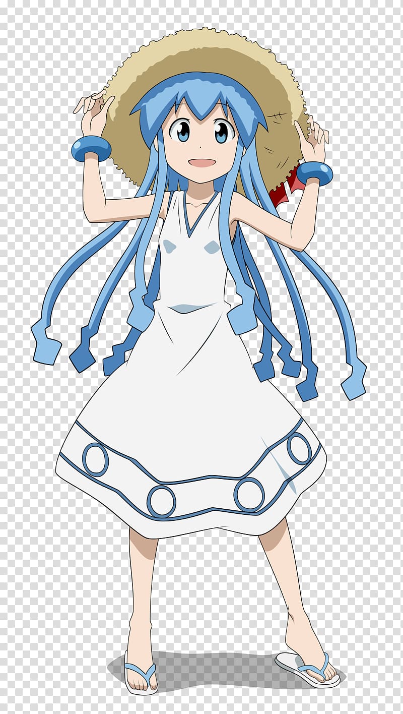 Squid Girl Anime Manga Drawing, Anime transparent background PNG clipart