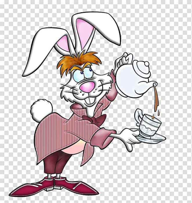 Alice's Adventures in Wonderland March Hare Cheshire Cat Mad Hatter, others transparent background PNG clipart