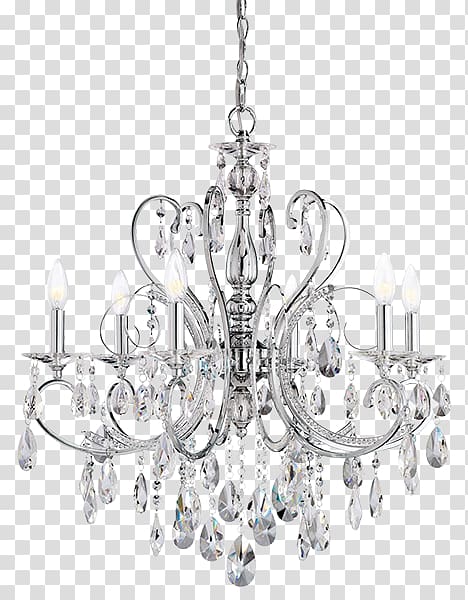 Light fixture Chandelier Lighting Lamp, crystal chandeliers transparent background PNG clipart