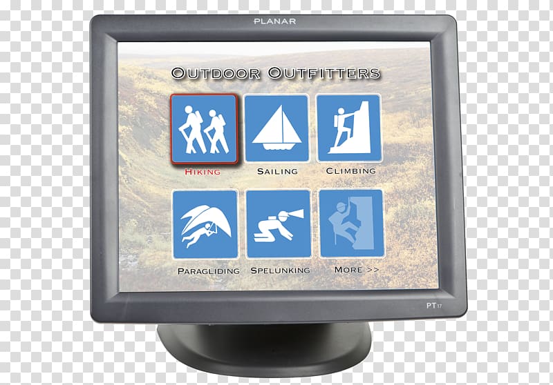Computer Monitors Planar Systems Touchscreen Liquid-crystal display LED-backlit LCD, others transparent background PNG clipart