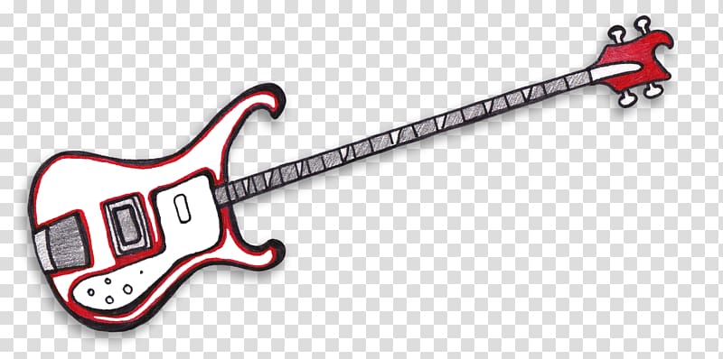 Fender Stratocaster Bass guitar Drawing , electric guitar transparent background PNG clipart