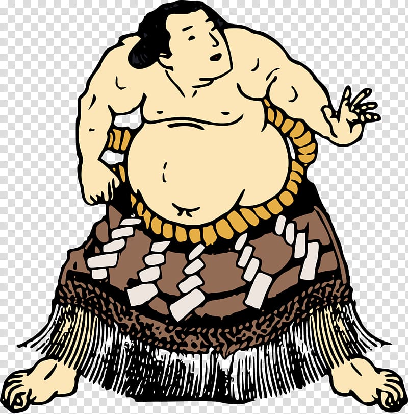 Sumo Rikishi Wrestling , Wrestlers transparent background PNG clipart