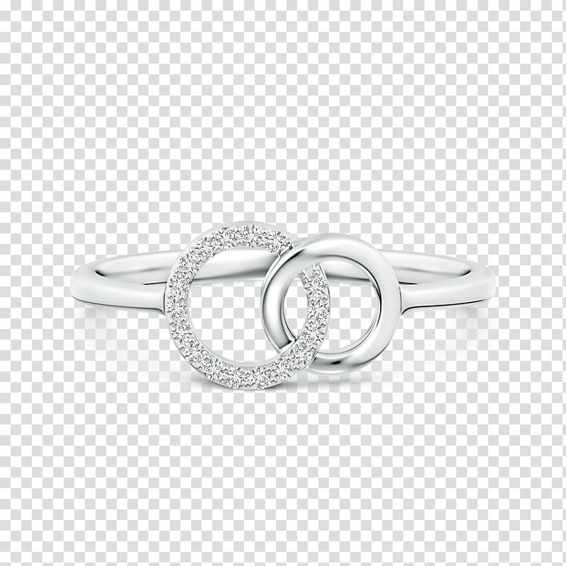 Silver Body Jewellery, interlocking rings transparent background PNG clipart
