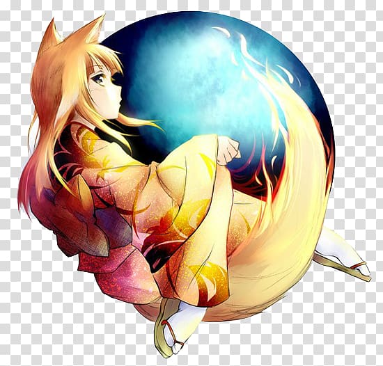 Anime Firefox Art Desktop Chibi, Anime transparent background PNG clipart