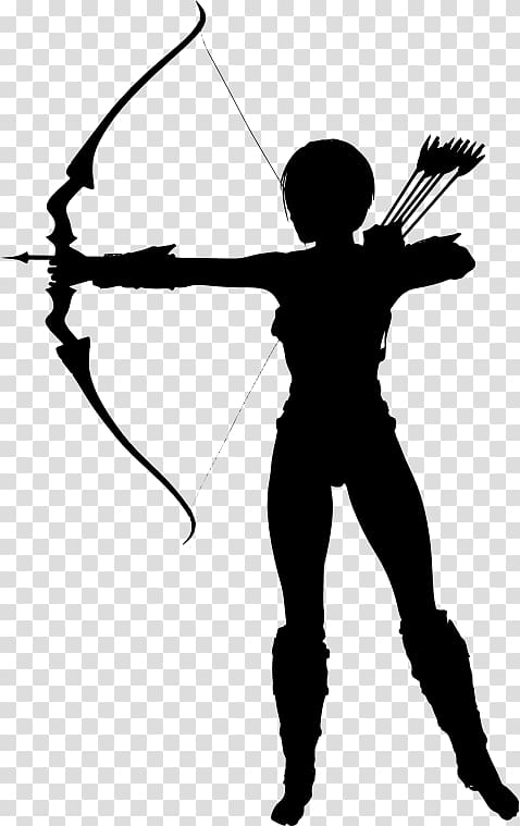 Silhouette Archery, Silhouette transparent background PNG clipart