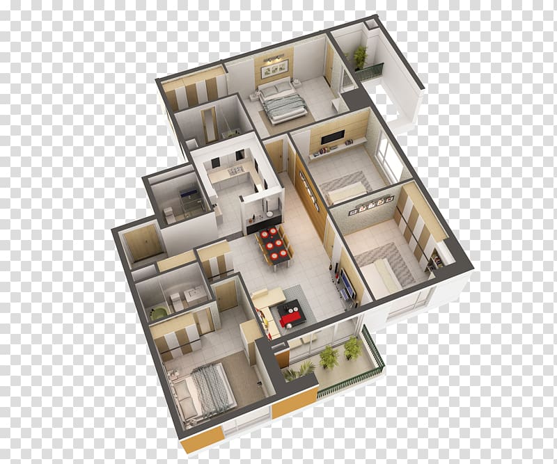 House plan Interior Design Services 3D computer graphics Floor plan, floor transparent background PNG clipart