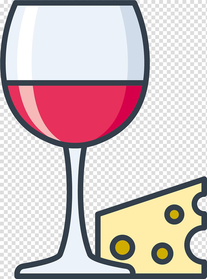Red Wine Rosxe9 Wine glass , Cheese transparent background PNG clipart