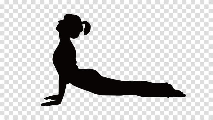 Yoga Physical exercise Physical fitness Pilates Gymnastics, Fitness silhouette figures transparent background PNG clipart