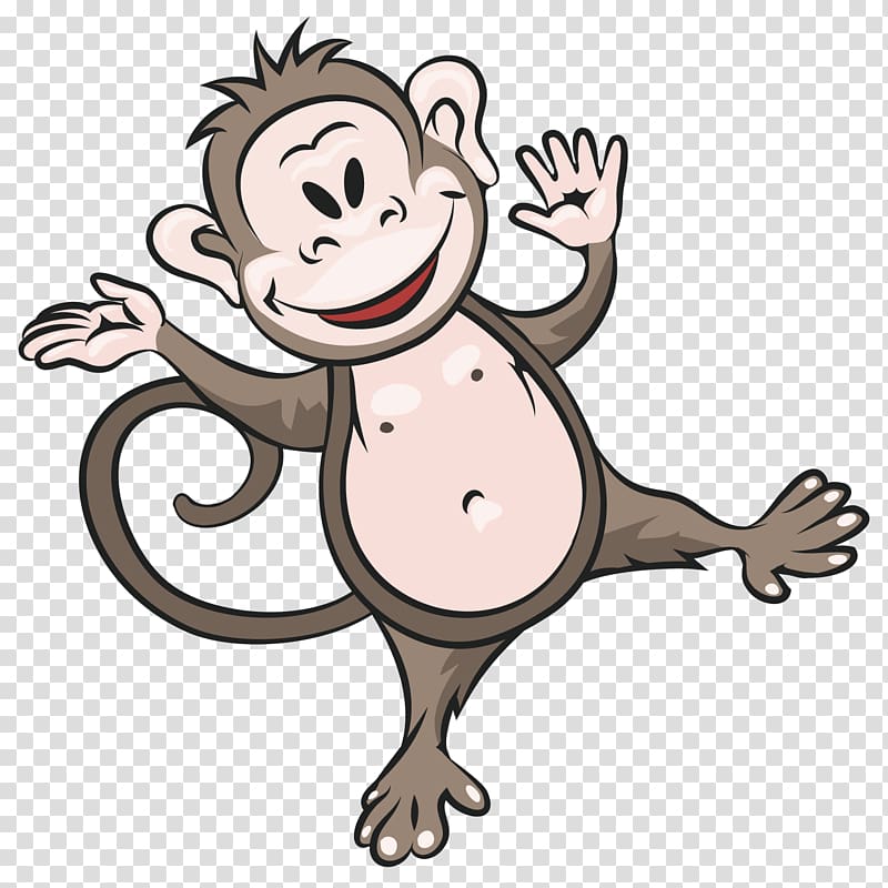 Monkey Hippopotamus Rhinoceros , Cute animal monkey transparent background PNG clipart