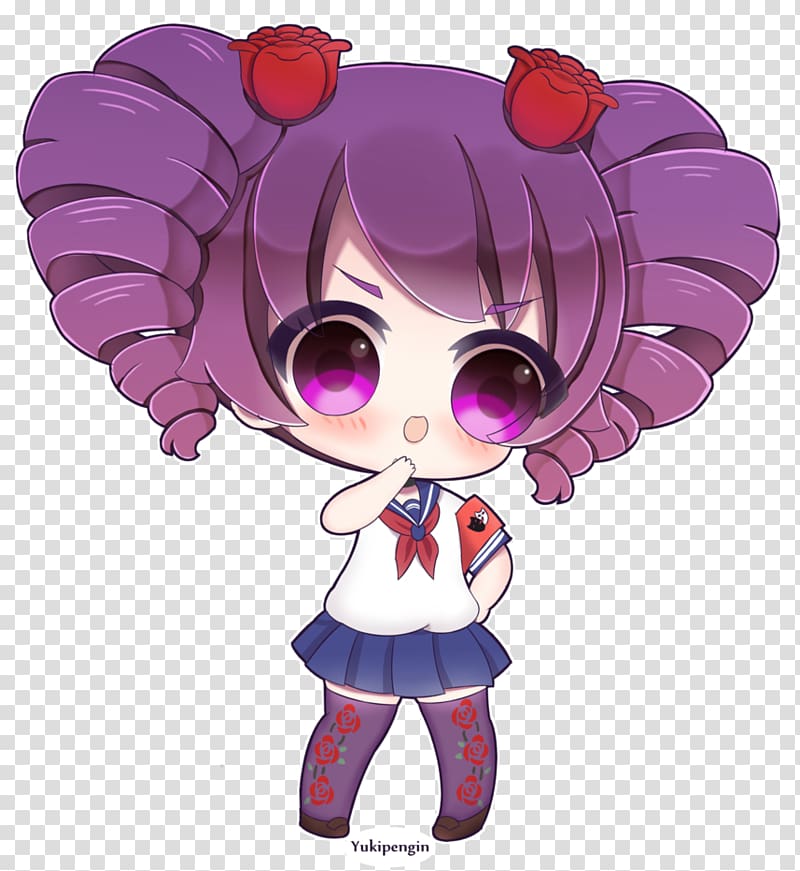 Yandere Simulator Art Tsundere Chibi, anime chibi yandere transparent background PNG clipart