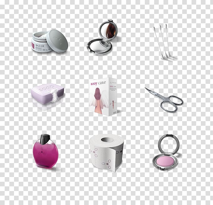 Paper Beauty Cosmetics Icon, Beauty makeup collection transparent background PNG clipart