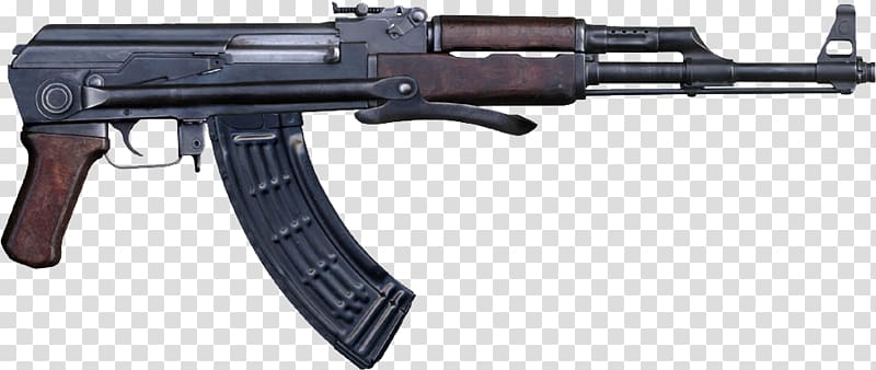 AK-47 Assault rifle Firearm Weapon SKS, ak 47 transparent background PNG clipart