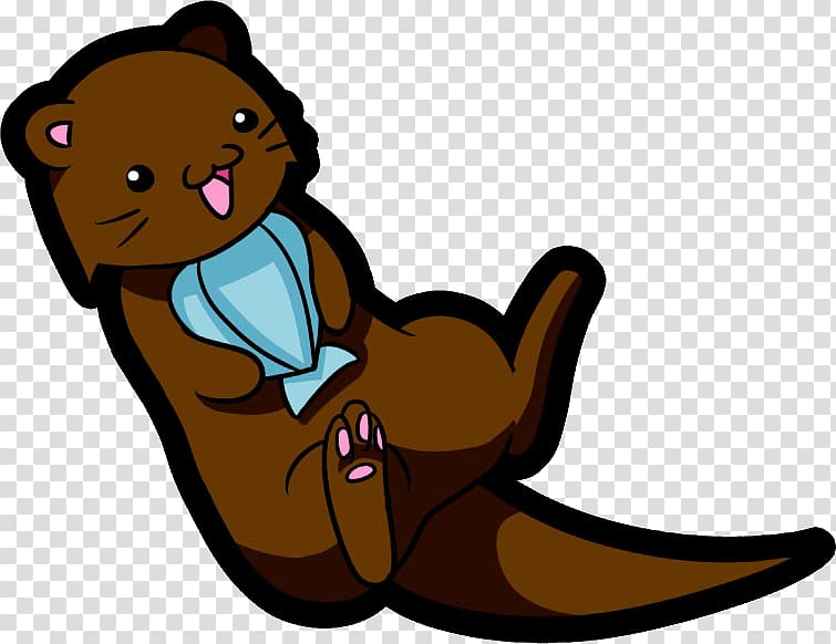 Sea otter Chibi Drawing Canidae, Chibi transparent background PNG clipart
