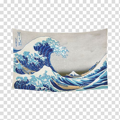 The Great Wave off Kanagawa Painting Art Thirty-six Views of Mount Fuji Printmaking, painting transparent background PNG clipart