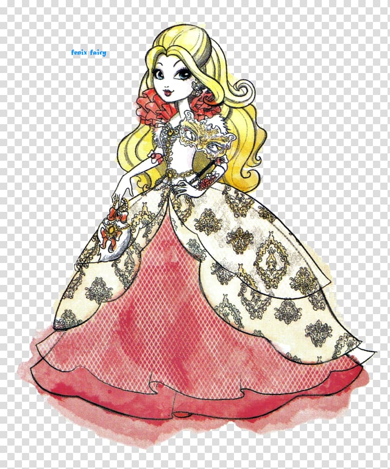 Ever After High Legacy Day Apple White Doll Dragon Games: The Junior Novel Based on the Movie Art Queen, queen transparent background PNG clipart