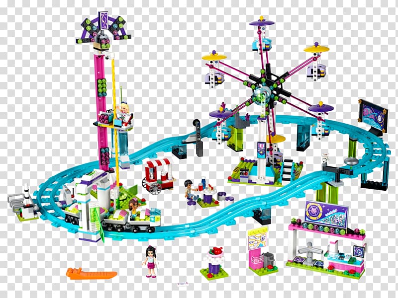 LEGO 41130 Friends Amusement Park Roller Coaster LEGO Friends Toy, toy transparent background PNG clipart
