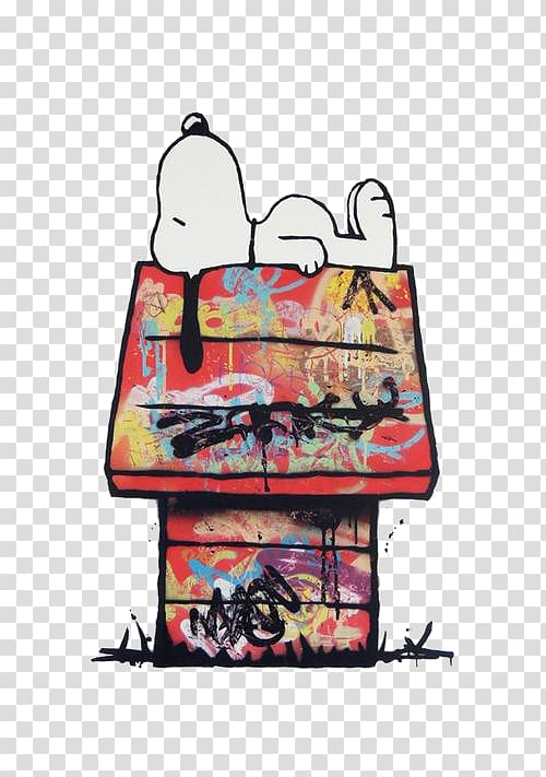 Snoopy Wood Charlie Brown Peanuts, Graffiti Street art transparent background PNG clipart