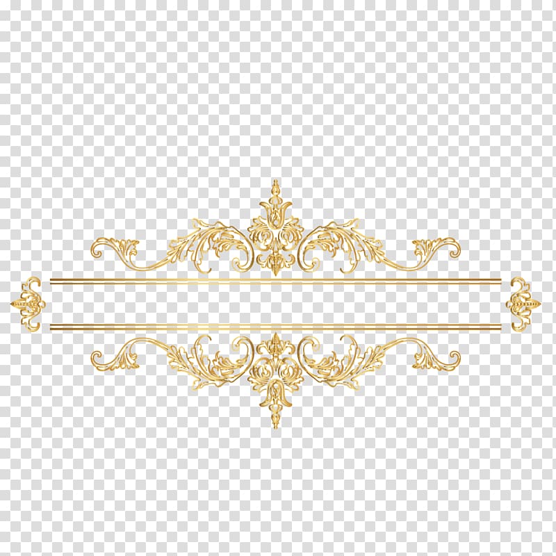 England Icon, Golden Classic British Border, yellow floral border transparent background PNG clipart
