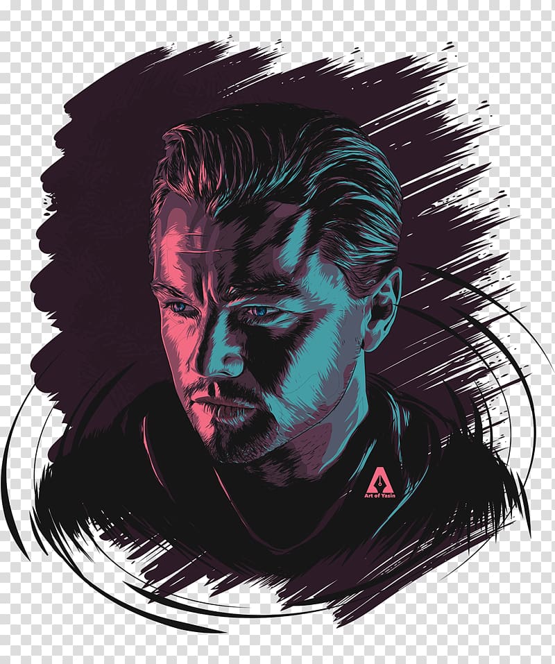 Portrait Painting Linocut Drawing, leonardo dicaprio transparent background PNG clipart