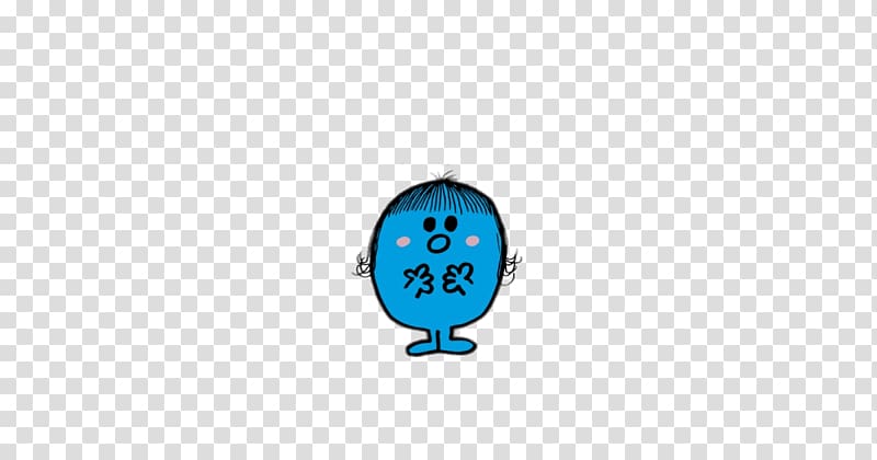 blue monster illustration, Little Miss Shy transparent background PNG clipart