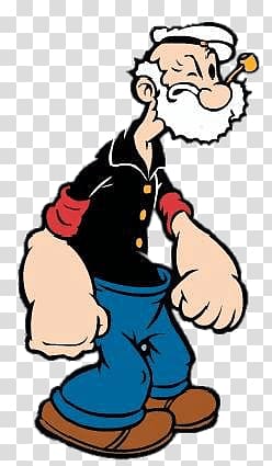 Popeye illustration, Poopdeck Pappy transparent background PNG clipart