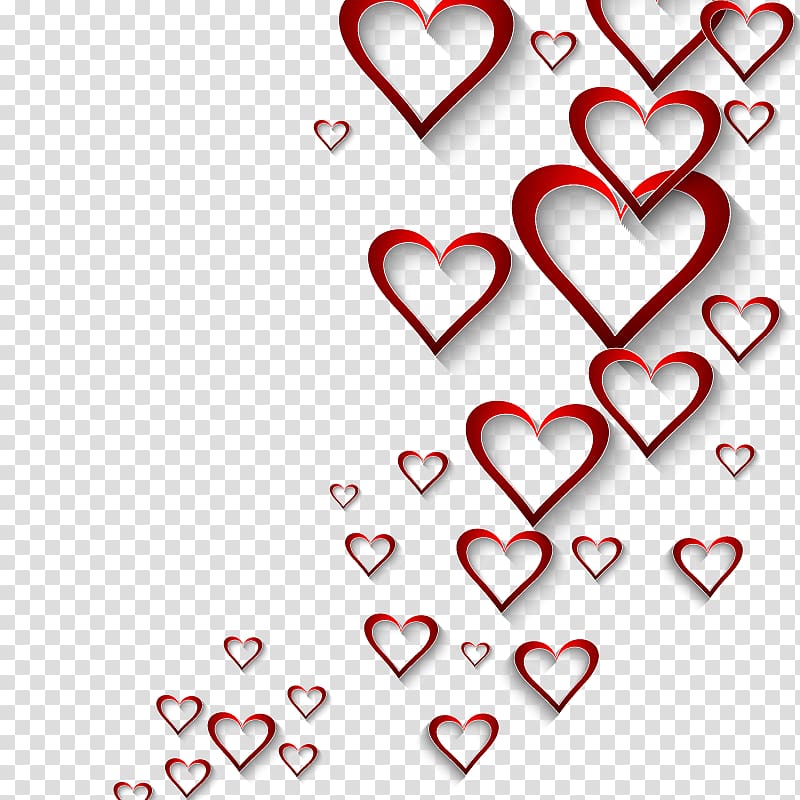 red hearts , Valentines Day Heart , hearts background transparent background PNG clipart