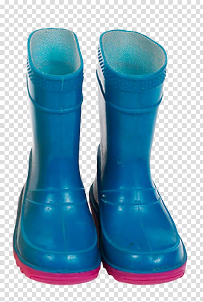 Wellington boot Shoe Galoshes , Blue rain boots transparent background ...