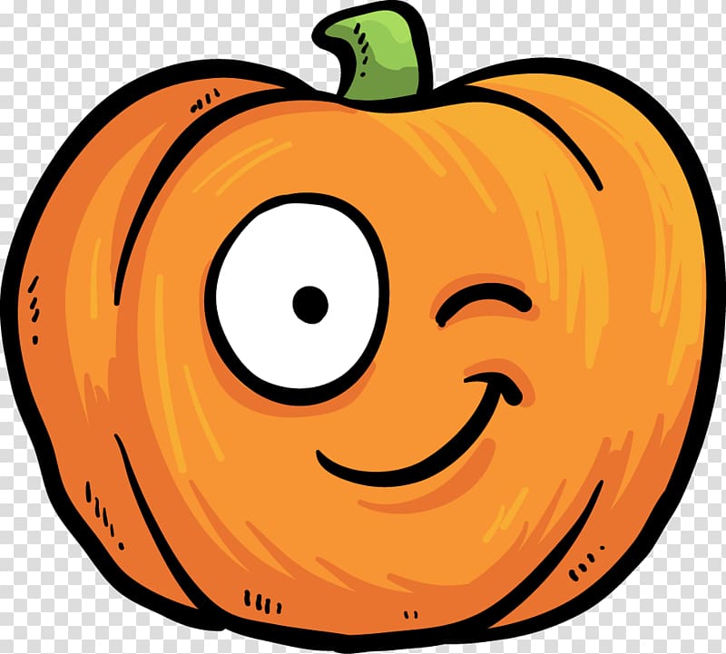 Jack-o\'-lantern Calabaza Kabocha Pumpkin , Funny pumpkin head expression material transparent background PNG clipart