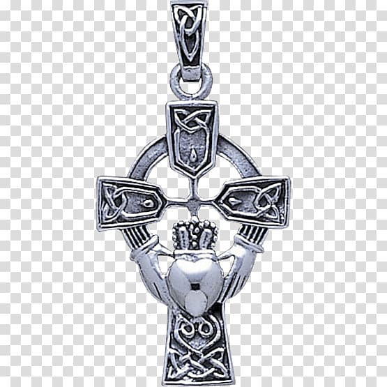 Celtic cross Locket Charms & Pendants Celts, silver transparent background PNG clipart