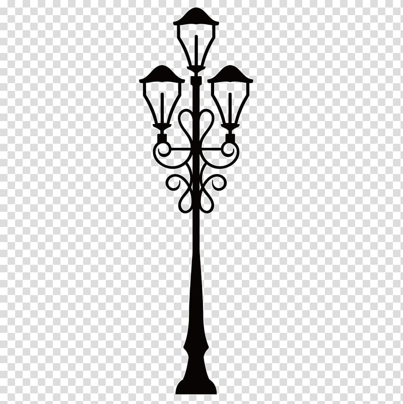 Sticker Street light Wall decal, European street light transparent background PNG clipart