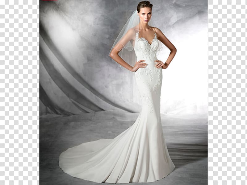 Wedding dress Pronovias Fashion, dress transparent background PNG clipart