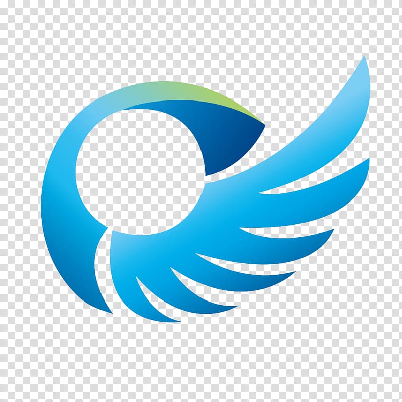 Wing Blue Icon, Blue wings transparent background PNG clipart