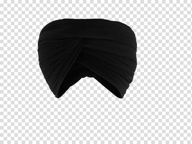 Cap Black Turban Seam Polyester, sikh khanda transparent background PNG clipart