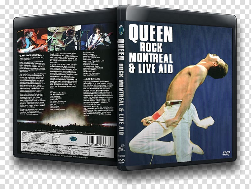 Blu-ray disc Live Aid Queen Rock Montreal DVD, queen transparent background PNG clipart