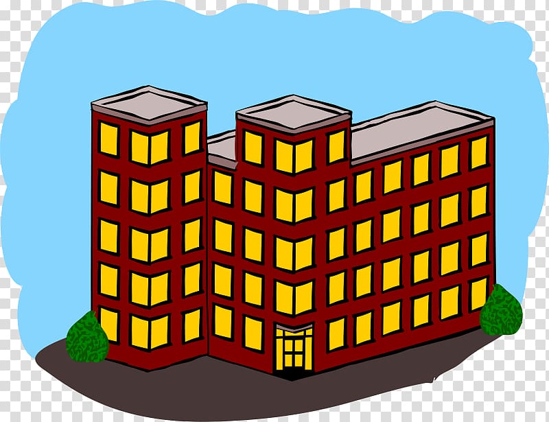 Apartment Building House , Flat transparent background PNG clipart