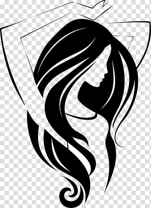 black hair salon logo