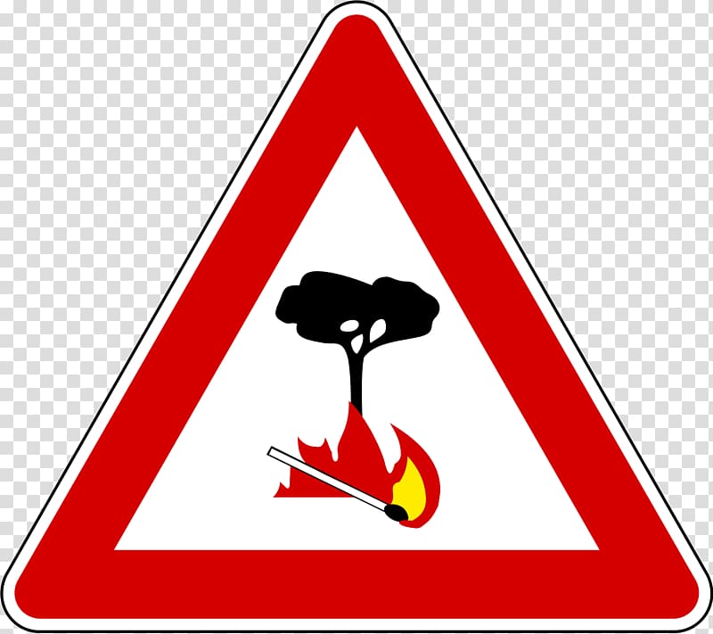 Road signs in Italy Segnali di pericolo nella segnaletica verticale italiana Traffic sign Conflagration Warning sign, warning light transparent background PNG clipart