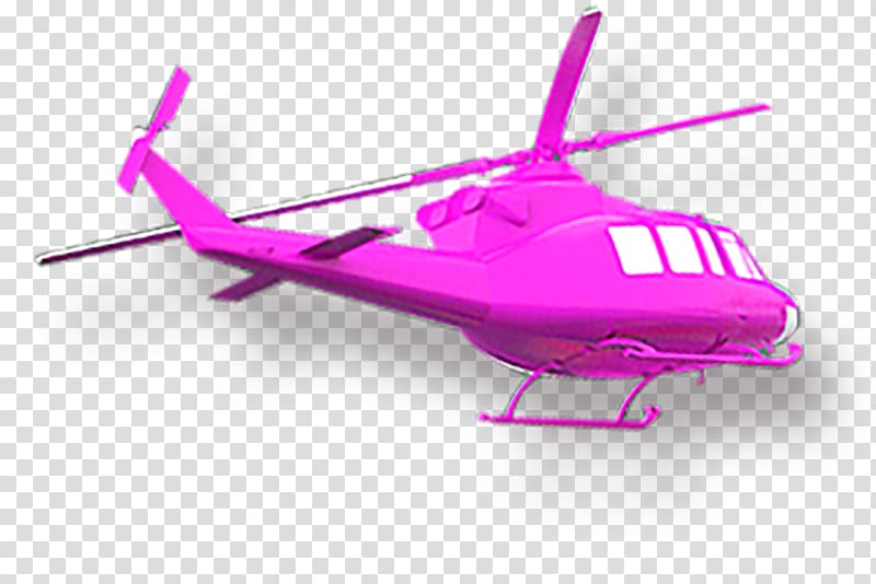 Helicopter rotor Airplane Aircraft Pink, Purple helicopter transparent background PNG clipart