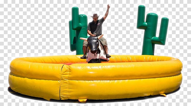 Mechanical bull Rodeo Bucking bull Inflatable, bull riding transparent background PNG clipart