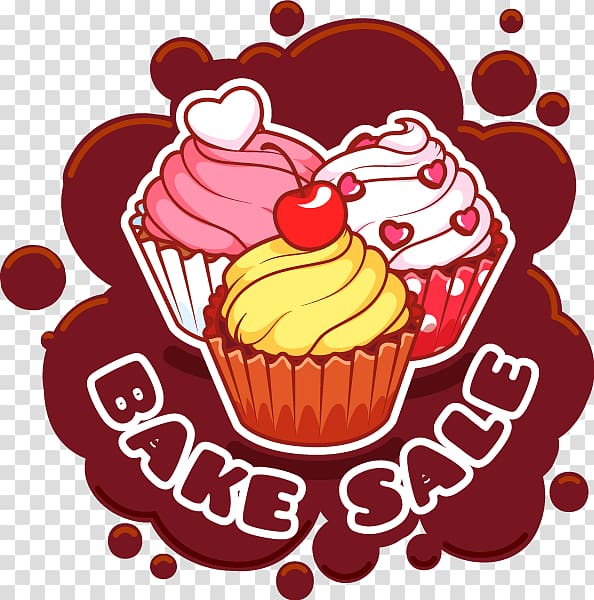 Cupcake Bakery Bake sale Muffin Baking, sales transparent background PNG clipart