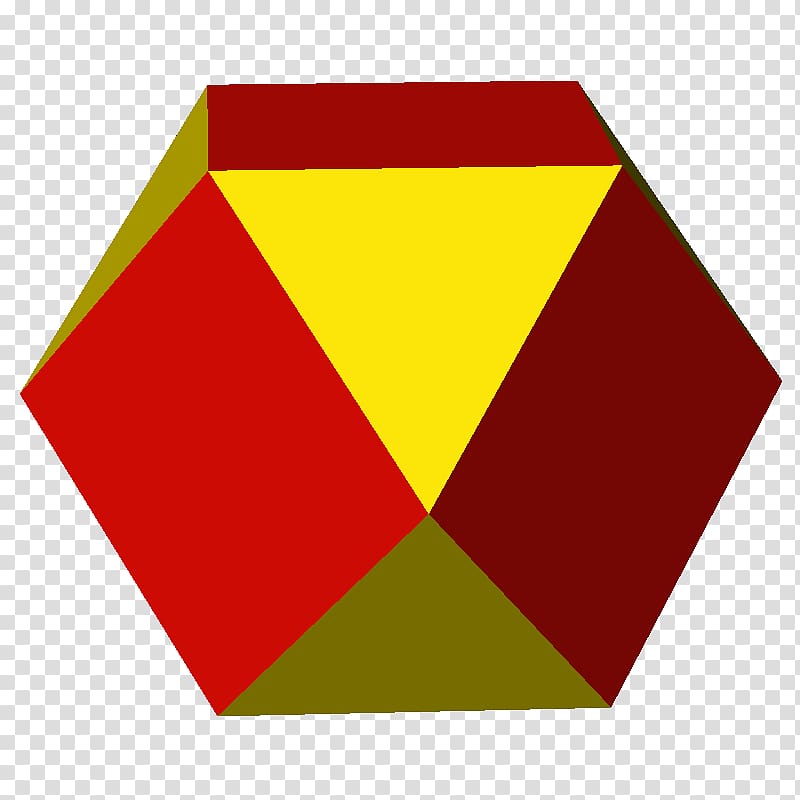 Cuboctahedron Polyhedron Truncation Triangle, triangle transparent background PNG clipart