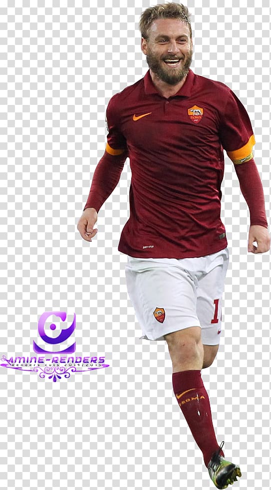 Daniele De Rossi A.S. Roma Football player Jersey, Rossi transparent background PNG clipart