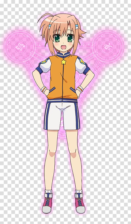 Nanoha Takamachi Magical Girl Lyrical Nanoha ViVid Anime Seven Arcs Character, vivid transparent background PNG clipart